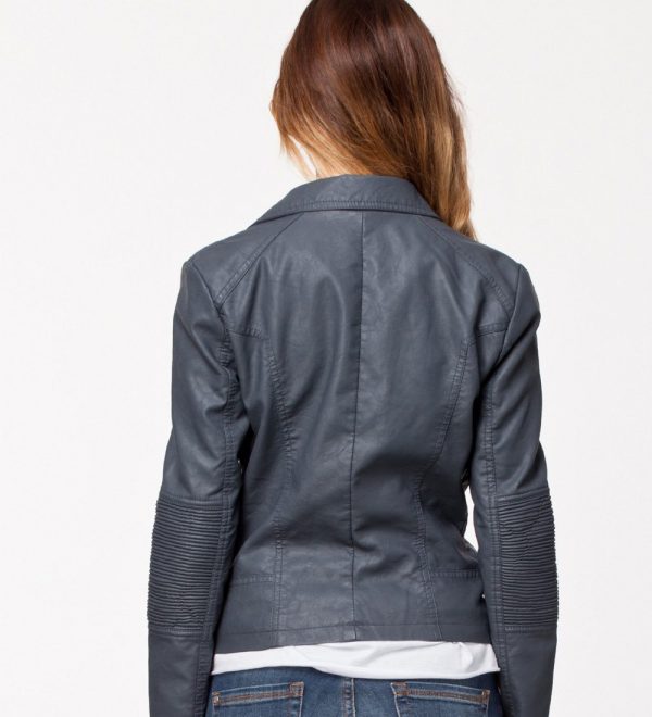 Navy Moto Jacket - Image 2
